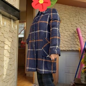 Zara dark blue coat size XL